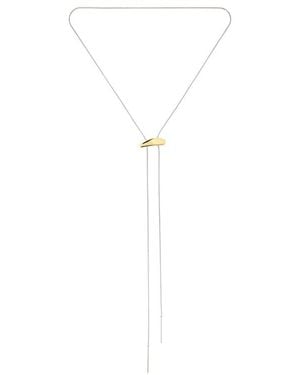 BRACHA Collar Lariat Lauren En Color Oro Metálico Talla - Negro