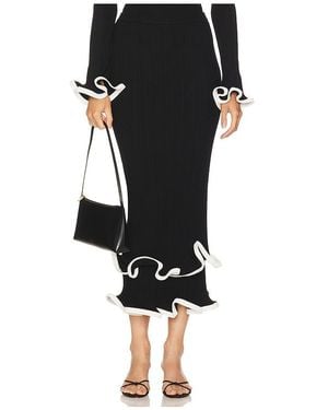 Jonathan Simkhai Millie Midi Skirt - Schwarz