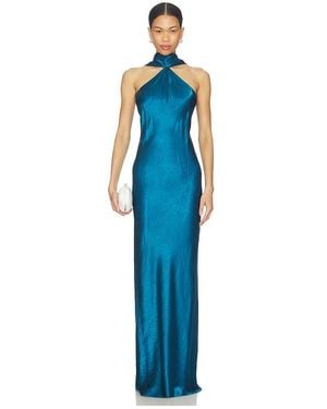 Amanda Uprichard Ashton Maxi Dress - Blue