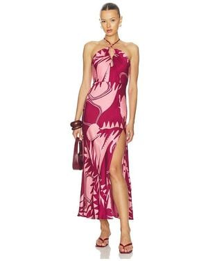 Poupette Stella Long Dress - Red