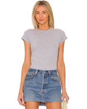 Lamade Camiseta Perfect Basic En Color Gris Claro Talla En - Azul
