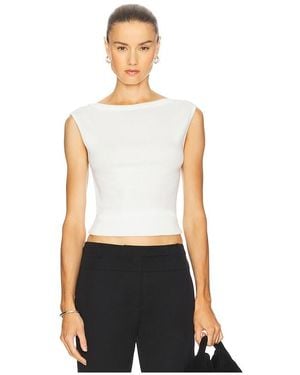 St. Agni Organic Cotton Ballerina Top - White