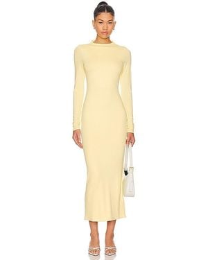 AFRM Vestido Midi Juniper En Color Amarillo Talla (También En M, Xl) - Neutro