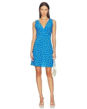RIXO London Leighton Dress - Blue