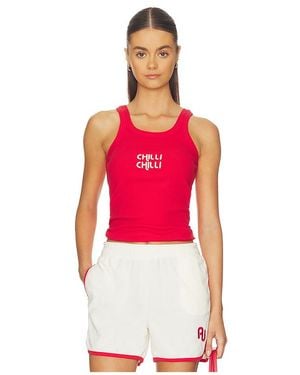 Araminta James Top Sin Mangas Chilli En Color Rojo Talla (También En Xs, S, M, Xl)