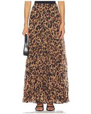 L'Agence Plissierter Maxirock Torin - Braun