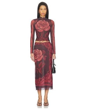 Free People X Revolve Shadow Printed Set - Red