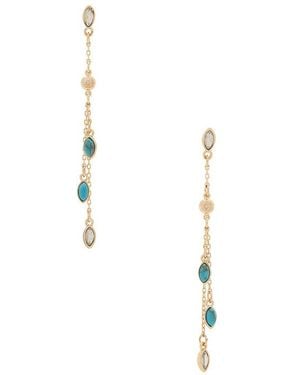 Ettika BOUCLES D'OREILLES PENDANTES CASCADE en Metallic Gold. - Multicolore
