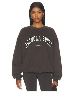 ADANOLA SWEAT OVERSIZED AS en Brown - Noir