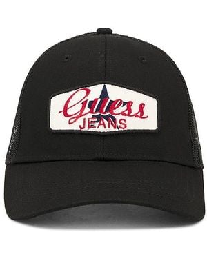 Guess Patched Trucker Hat - Black