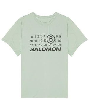 MM6 by Maison Martin Margiela Shirtkleider Logo - Grün