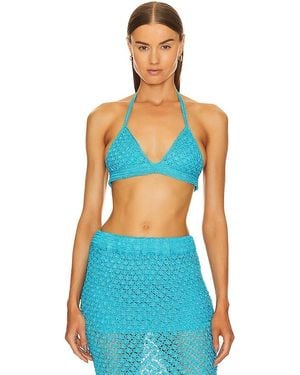 SER.O.YA Nola Crochet Bra - Blue