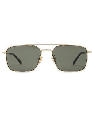 Gucci Rectangular Sunglasses - Green