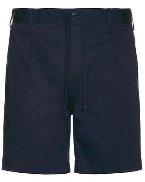 Onia Garment Dye Cotton Drawstring Shorts - Blue