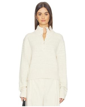 Helmut Lang Slub Button Top - White