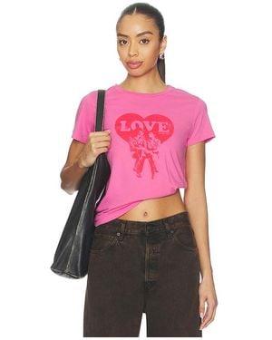 Daydreamer John Lenon Love Is Real Headliner Tee - Pink