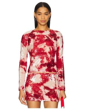 Kim Shui Sequin Top - Red