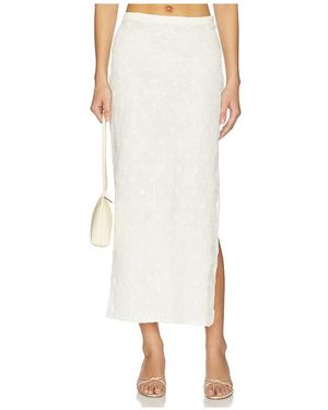 bubish Hazel Sequin Lace Skirt - White