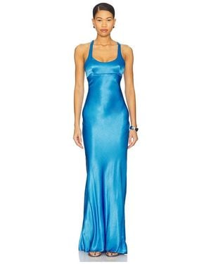 Bec & Bridge Maxina Crossover Dress - Blue