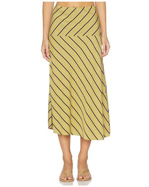 A.L.C. Falda Kara En Color Verde Oliva Talla (También En Xs) - Amarillo