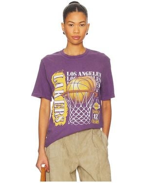Junk Food Vintage-T-Shirt Lakers 17X Champs - Lila