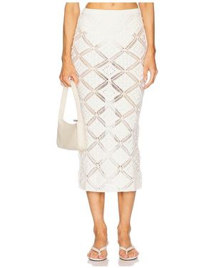L'academie 'Academie By Marianna Baileigh Midi Skirt - White
