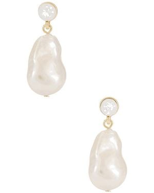 BaubleBar Elizabeth Earrings - White