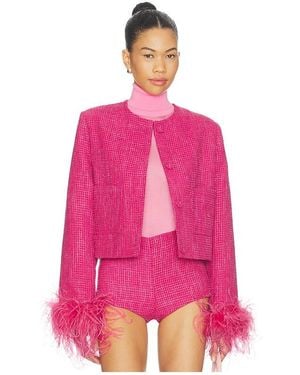 Milkwhite Tweed Jacket - Pink