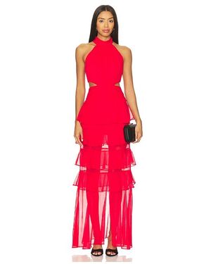 52 inch maxi dress Maureen Powder Blue Satin High-Neck Draped Maxi Dress – Club L London
