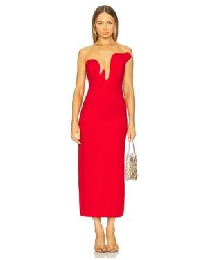 Bardot Rosalyn Midi Dress - Red