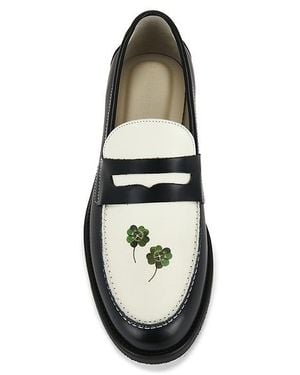 Duke & Dexter Wilde Clover Penny Loafer - Black