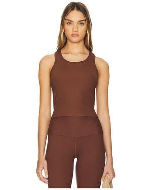 Year Of Ours Tanktop Yos Ribbed - Braun
