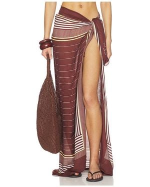 Rag & Bone Schal Pin Stripe - Braun