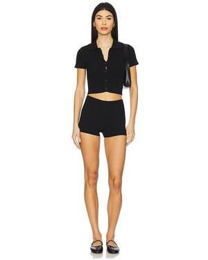 superdown Delta Short Set - Black