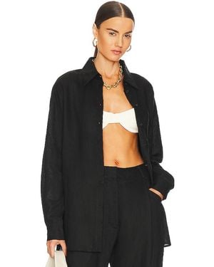 AEXAE Linen Woven Shirt En Color Negro Talla (También En M, S, Xl, Xs)