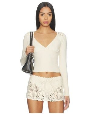 Frankie's Bikinis Arlo Cloud Knit Long Sleeve Shirt - Multicolour