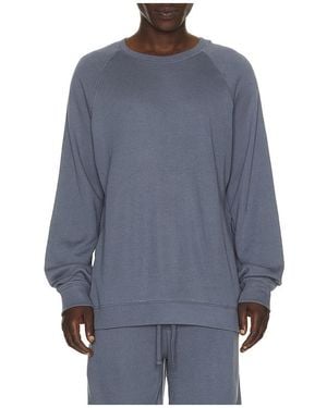 Barefoot Dreams French Terry Sweatshirt - Blue