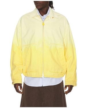 Beams Plus Short Blouson Gradation Print - Yellow