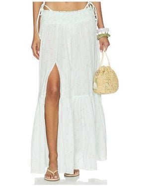 LoveShackFancy Umber Skirt - White