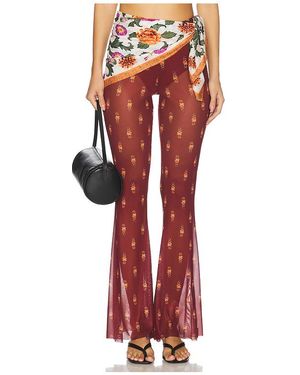 Agua Bendita X Revolve Monike + Lexi Trousers And Bandana - Red
