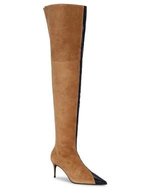 Black Suede Studio Boot Oblik 70 - Braun