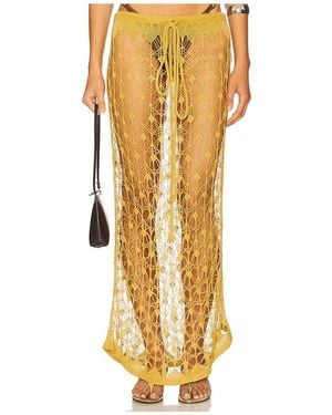 TG Botanical Marsala Skirt - Yellow