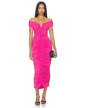 Susana Monaco V-Wire Gathered Dress - Pink