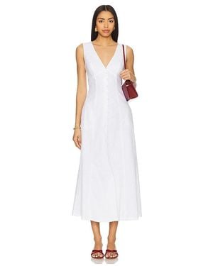 Bardot X Revolve Cordelia Linen Midi Dress - White