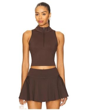WellBeing + BeingWell Movewell Rowan Tank - Brown