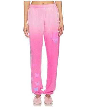 Lauren Moshi Sweathose Butterfly Heart - Pink