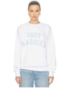 DEPARTURE Sudadera Just Married En Color Blanco Talla (También En M, S)