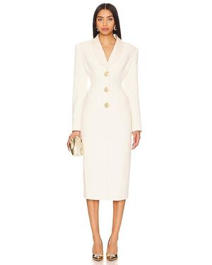 Nana Jacqueline Evie Long Suit Jacket - White