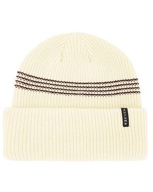 Autumn Headwear Mini Stripe Beanie - Natural