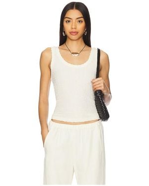 Enza Costa Puckered Tank Top - Multicolour